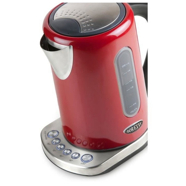 Bouilloire BORETTI - Rouge - 1,7L - 2200W B511
