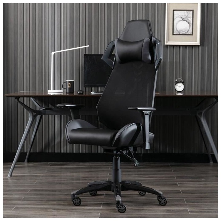 REACTOR Chaise gaming de bureau réglable en hauteur - Tissu maille et