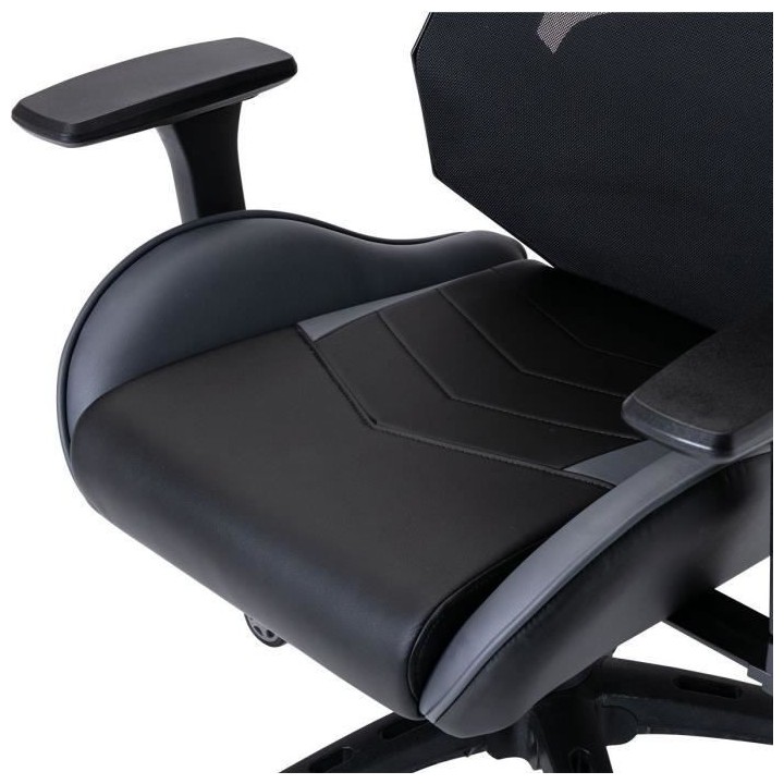 REACTOR Chaise gaming de bureau réglable en hauteur - Tissu maille et