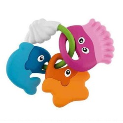 Anneau de dentition pour bébé Rattle Chicco PVC 11,5 x 11 x 2,5 cm (11,5 x 11 x 2,5 cm)