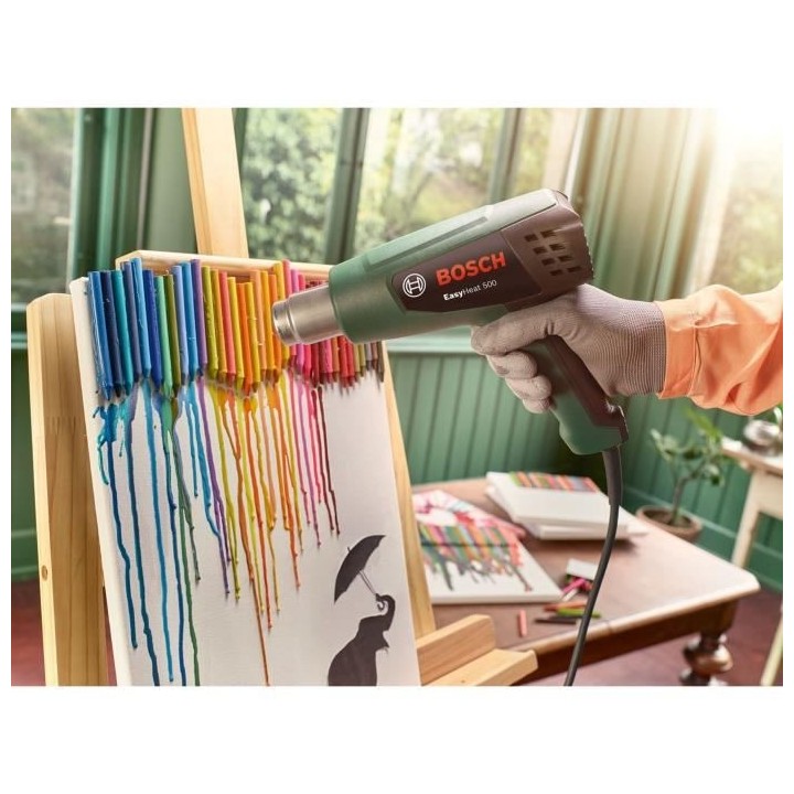 Décapeur thermique Bosch - EasyHeat 500 (1600W, débit d'air: 240 / 4