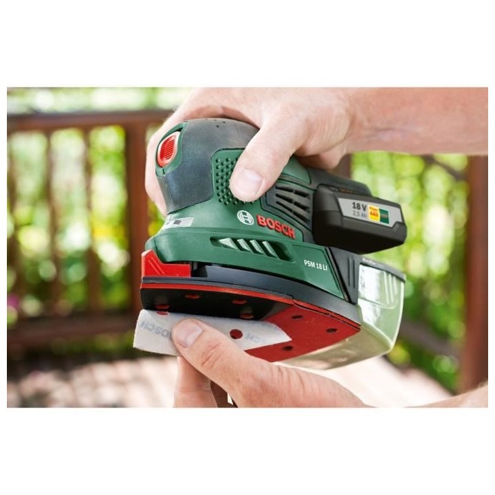 Ponceuse multifonctions sans fil Bosch - PSM 18 LI (livrée dans un co