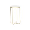 Table d'appoint DKD Home Decor Blanc Doré Marbre Fer 31 x 31 x 55 cm