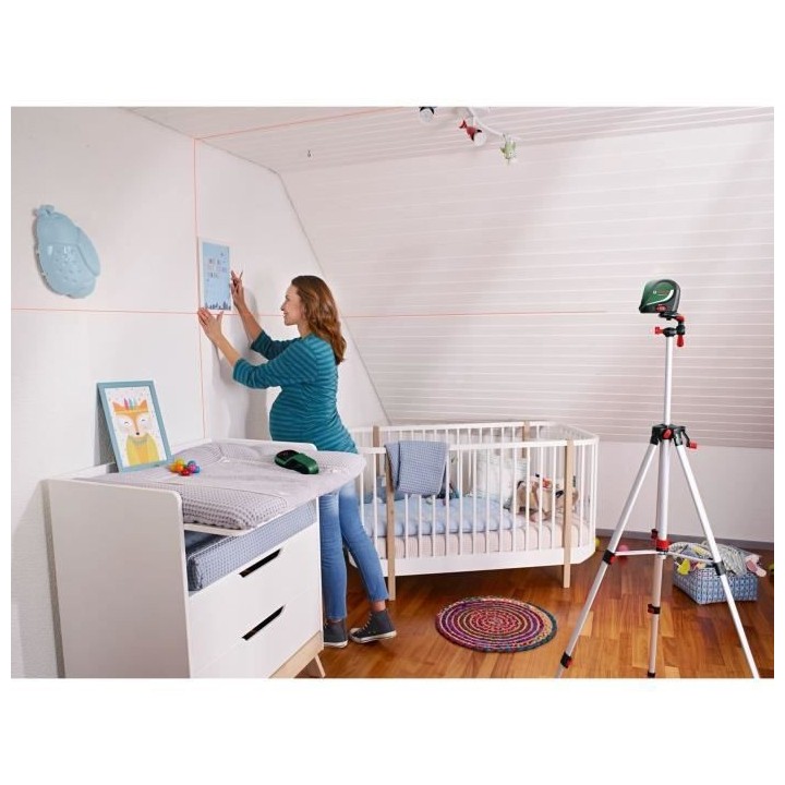 Laser lignes Bosch - UniversalLevel 2 (Livré avec piles et poche, por