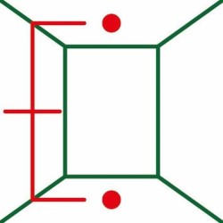 Laser lignes Bosch - UniversalLevel 2 (Livré avec piles et poche, portée 10m, mise a niveau auto)