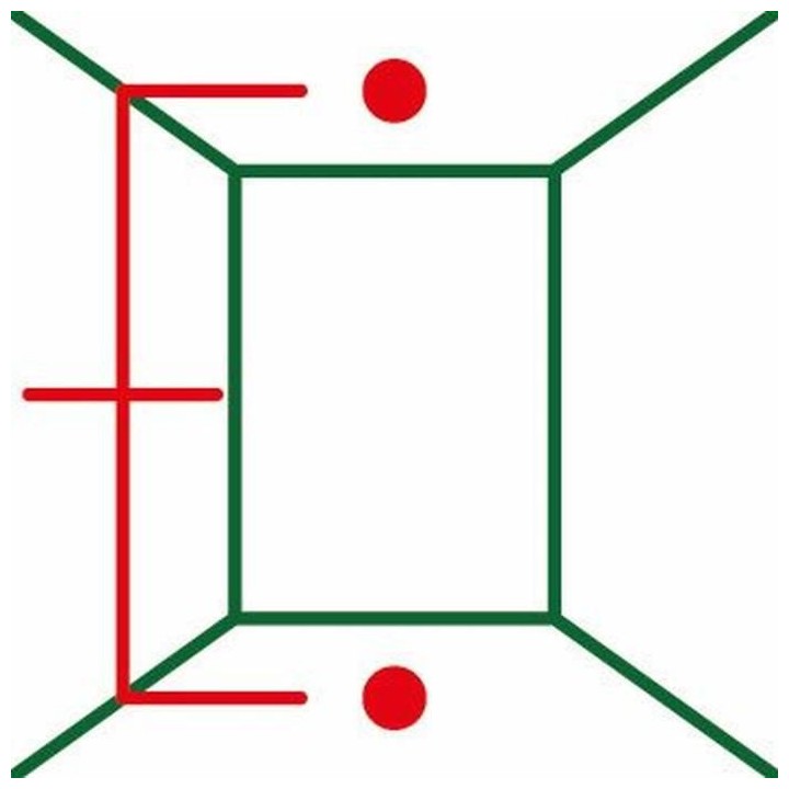 Laser lignes Bosch - UniversalLevel 2 (Livré avec piles et poche, por
