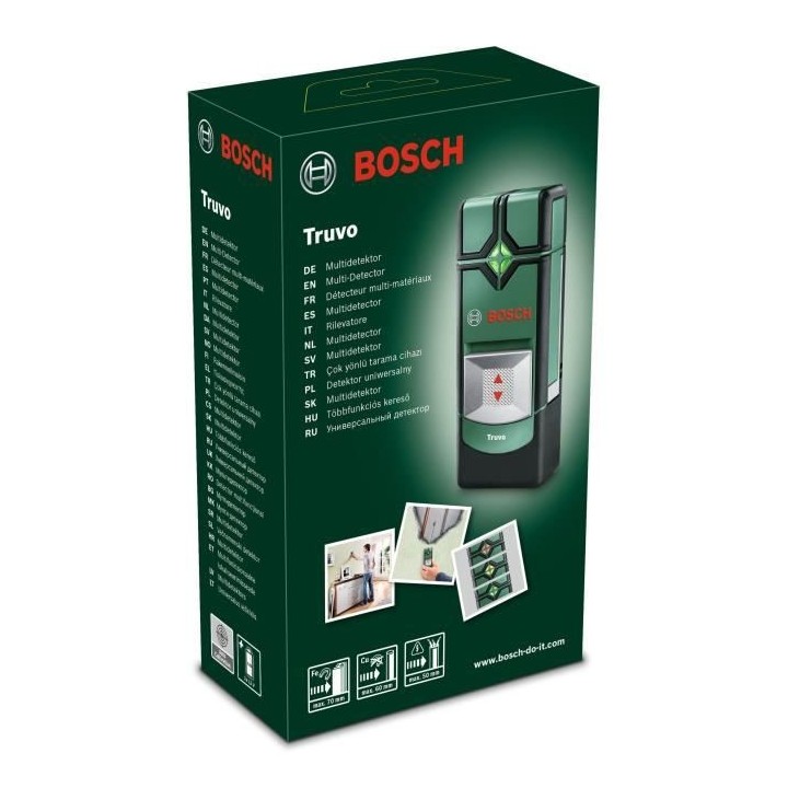 Détecteur de matériaux Bosch - Truvo (livré dans un carton avec 1 h