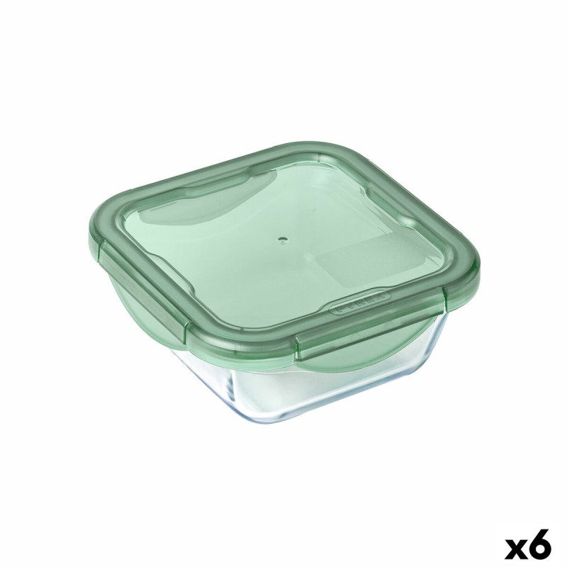 Boîte à lunch hermétique Pyrex Cook & go Vert verre (800 ml) (6 Unités)