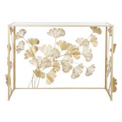 Console DKD Home Decor 108 x 36 x 80 cm Miroir Doré Métal Vert