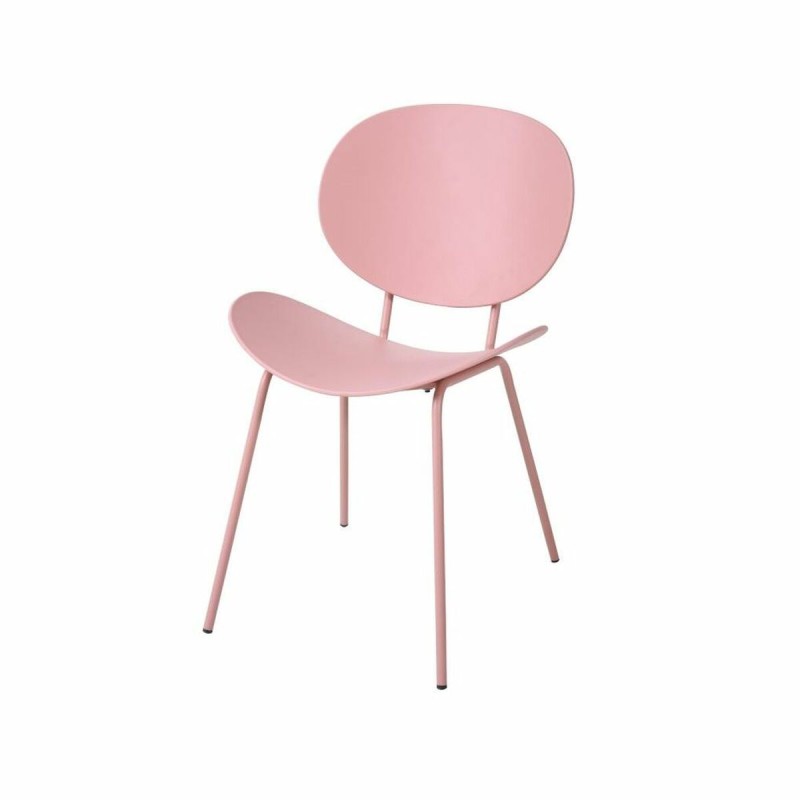 Chaise DKD Home Decor Rose Métal polypropylène Plastique 50 x 55 x 79,5 cm