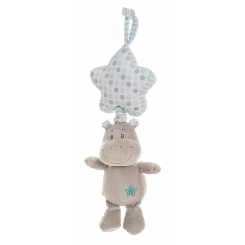 Peluche Hochet Hippo Étoile Bleu 35 cm