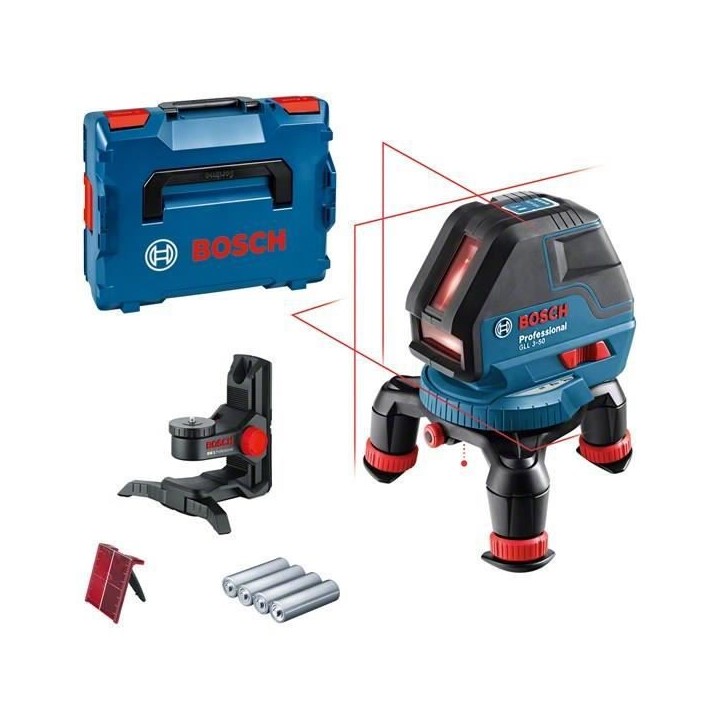 Niveau laser lignes BOSCH PROFESSIONAL - GLL 3-50 + support BM 1