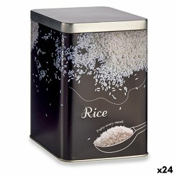 Boîte Riz Noir Métal 1 L...