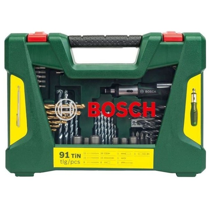Coffret d'accessoires pour le perçage et le vissage V-Line (91 pcs) -