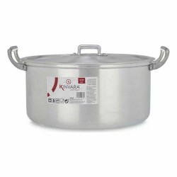 Casserole avec Couvercle Argenté Aluminium 6,5 L 35 x 16 x 28 cm (6 Unités)