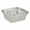 Ensemble de plats pour la cuisine Jetable Avec couvercle Aluminium 500 ml 14,5 x 7,5 x 12,5 cm (24 Unités)