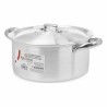 Casserole avec Couvercle Argenté Aluminium 4 L 24 x 13 x 31 cm (10 Unités)