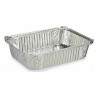 Ensemble de plats pour la cuisine Jetable Avec couvercle Aluminium 19 x 6,8 x 25,5 cm (24 Unités)