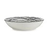 Assiette creuse Rayures Porcelaine Noir Blanc 20 x 4,7 x 20 cm