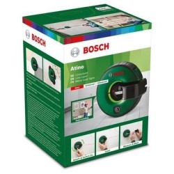 Metre laser lignes Bosch - Atino Basic (metre ruban de 1,5 m, 1 gel pad, 1 pile 1,5 V LR6 (AA))