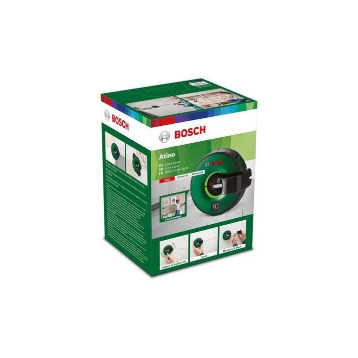 Metre laser lignes Bosch - Atino Basic (metre ruban de 1,5 m, 1 gel pa