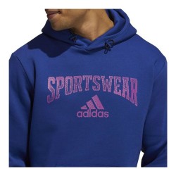 Sweat à capuche homme Adidas Reverse Retro Future Icons Bleu