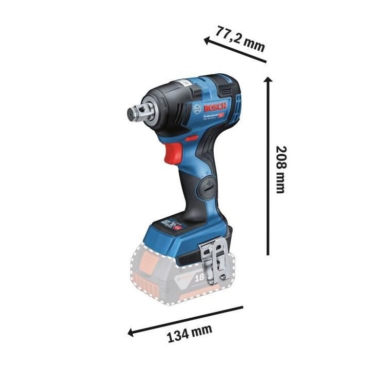 Boulonneuse BOSCH PROFESSIONAL GDS 18V-200 C solo L