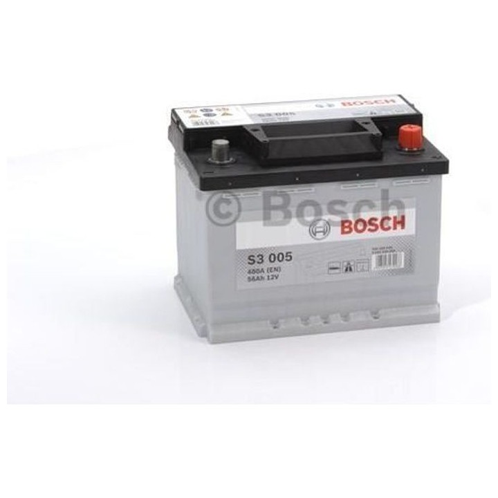 BOSCH Batterie Auto S3005 56AH 480A / + a droite