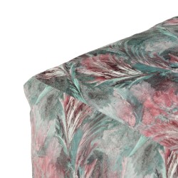 Pouf Plumes Polyester 60 x 60 x 30 cm