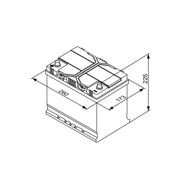 BOSCH Batterie Auto S4027 70Ah/630A