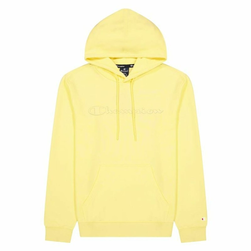 Sweat à capuche Champion Script Logo Hoodie M Jaune