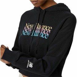 Sweat à capuche femme New Balance Essentials Celebrate W Noir