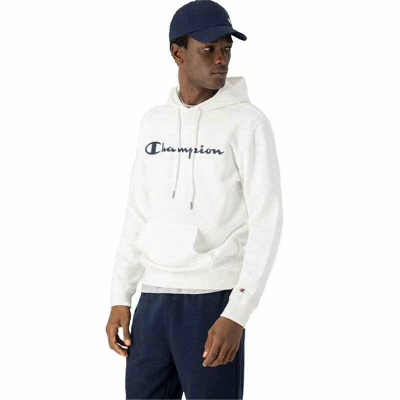 Sweat à capuche homme Champion Hooded Sweatshirt M Blanc