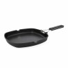 Poêle à Griller Lisse Quid Ebano Noir Métal (28 cm)