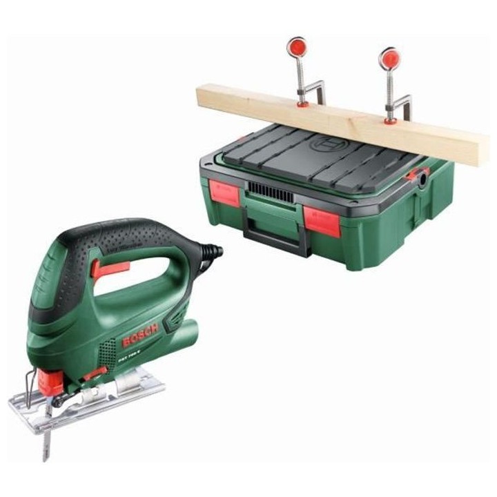 Scie sauteuse filaire Bosch - PST 700 E + Systembox (500W, bois : 70 m