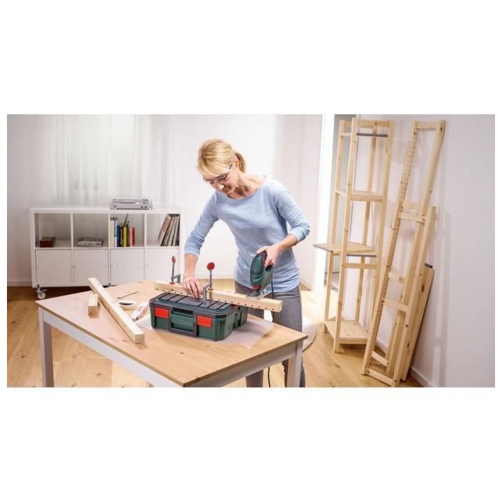 Scie sauteuse filaire Bosch - PST 700 E + Systembox (500W, bois : 70 m