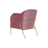 Siège DKD Home Decor 72 x 75 x 82 cm Rose Doré Métal