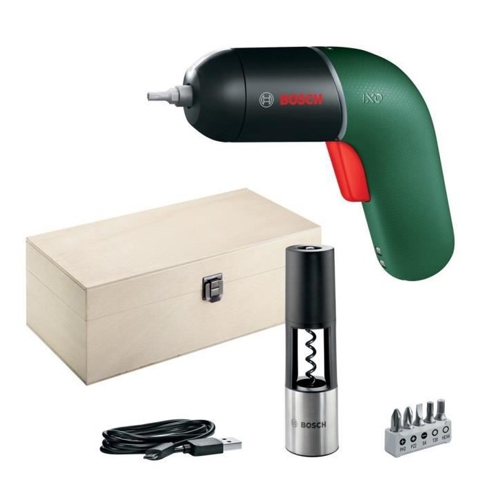 Visseuse sans-fil Bosch - Lithium-Ion IXO VI Vino set (Livré avec Cof