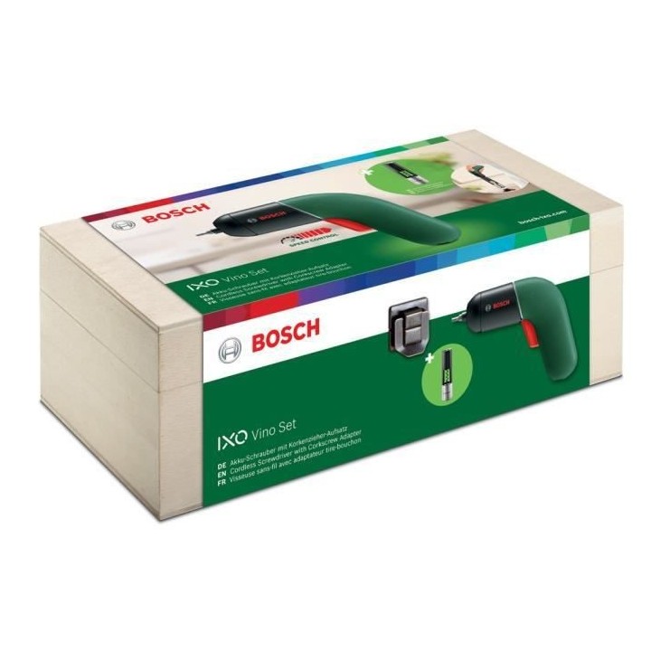 Visseuse sans-fil Bosch - Lithium-Ion IXO VI Vino set (Livré avec Cof