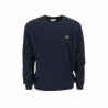 Sweat sans capuche homme Lacoste Tricot Blue marine