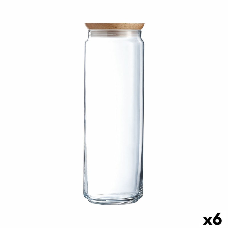 Bocal Luminarc Pav Transparent verre (2 L) (6 Unités)