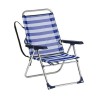 Chaise Pliante Alco Marin Blanc Aluminium Blue marine