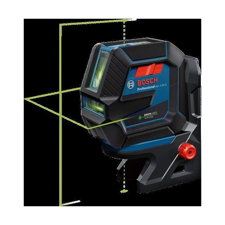 Laser vert 2 points et lignes GCL 2-50 G avec support RM 10 en boîte