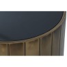 Jeu de 2 tables DKD Home Decor 51 x 51 x 55 cm Verre Noir Doré Métal