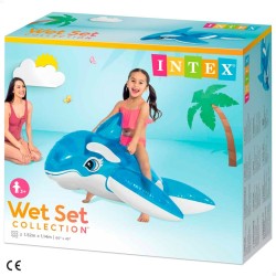 Personnage pour piscine gonflable Intex           Baleine Transparent 152 x 114 cm  