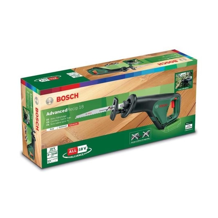 Scie recipro sans-fil Bosch - AdvancedRecip 18 (Livrée sans batterie