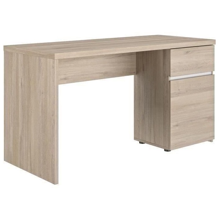Bureau OLERON - 1 tiroir 1 porte - Décor chene - Made in France - L 1