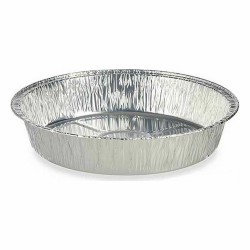 Ensemble de plats pour la cuisine Jetable Ronde Aluminium 21,5 x 5,5 x 21,5 cm (24 Unités)