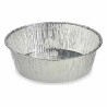 Ensemble de plats pour la cuisine Jetable Ronde Aluminium 25 x 8 x 25 cm (24 Unités)