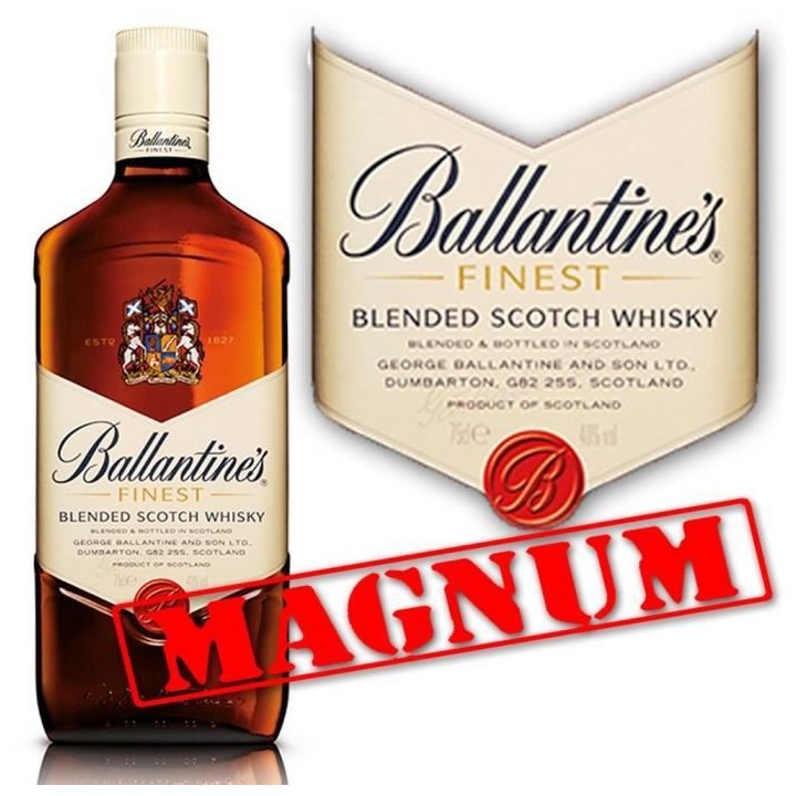 Whisky Ballantine's Finest - Blended whisky - Ecosse - 40%vol - Magnum
